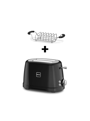 Novis Toaster T2 Iconic Line in Schwarz | Silber