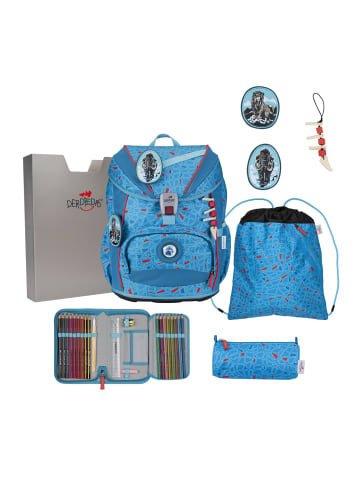 DerDieDas ErgoFlex Light Schulranzen-Set 5-teilig in Blue Ice