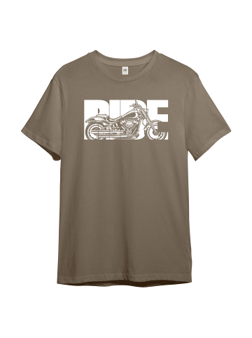 PAULGOS Herren T-Shirt, BIKE in Sand