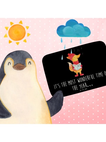 Mr. & Mrs. Panda badmatten Fuchs Sänger mit Spruch in Schwarz