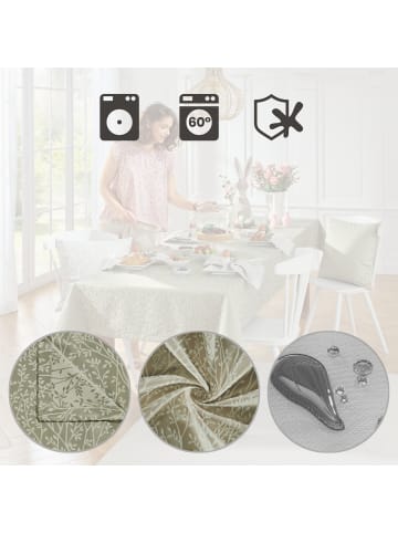 Erwin Müller Jacquard, Baumwollmischung, Gewebt Tischdecke Malaga in lindgrün