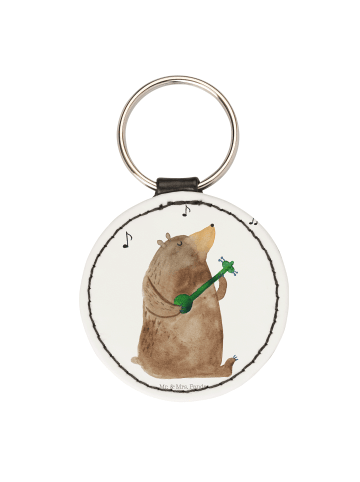 Mr. & Mrs. Panda Anhänger Bär Gitarre ohne Spruch in Weiß