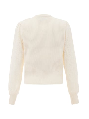 faina Women Sweater in Wollweiss