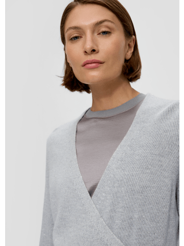 s.Oliver BLACK LABEL Strickpullover langarm in Grau