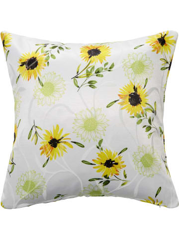 Erwin Müller Baumwollmischung Kissenhülle Sonnenblume in gelb