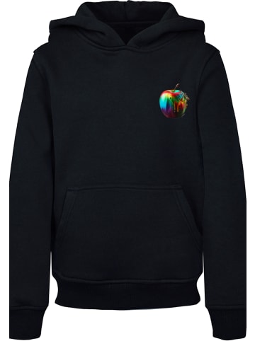 F4NT4STIC Hoodie Colorfood Collection - Rainbow Apple in schwarz