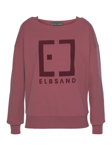 ELBSAND Sweatshirt in mauve