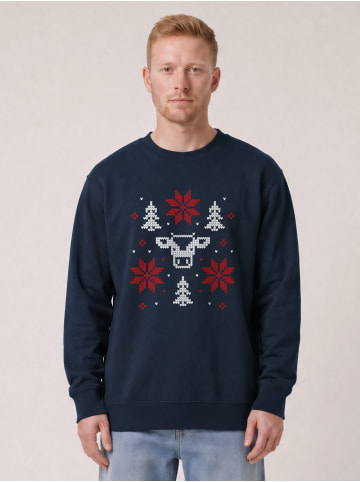 wat? Apparel Sweatshirt Christmas with love in Dunkelblau