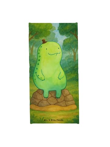 Mr. & Mrs. Panda Handtuch Schildkröte Pause Design ohne Spruch in Weiß