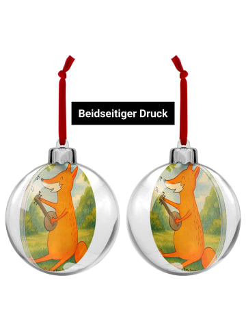 Mr. & Mrs. Panda Weihnachtsanhänger Fuchs Gitarre Design ohne Sp... in Weiß