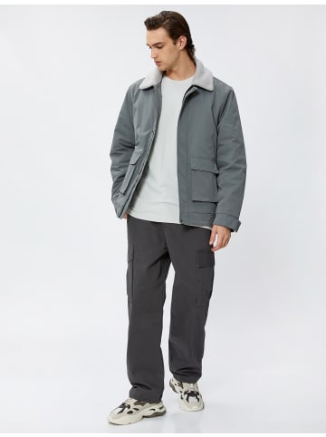 KOTON Jacke Anorak in Grau