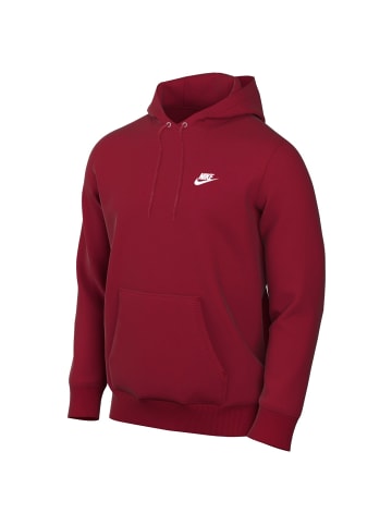 Nike Club Kapuzenpullover in Dunkelrot
