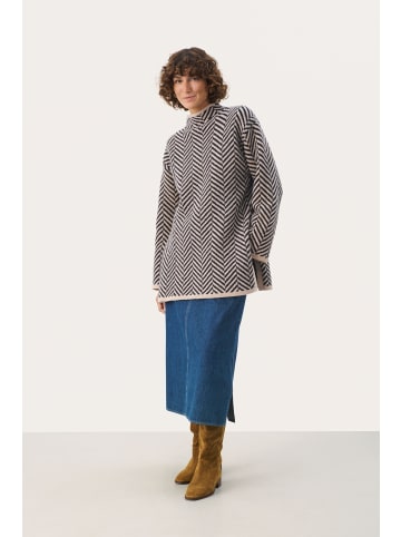 PART TWO Strickpullover LeanaPW Oversize fit in French Oak Jacquard