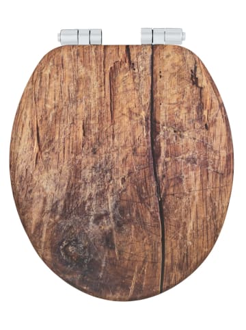 Wenko WC-Sitz Rustic Braun, WC-Sitz Mod. Rustic Braun in Braun