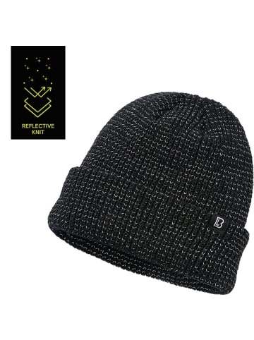 Brandit Mütze "Reflection Beanie" in Schwarz