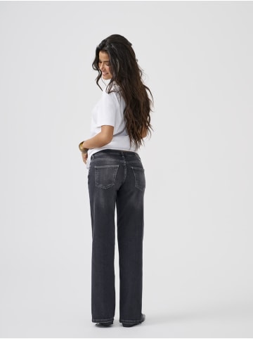ONLY Jeans mit weitem Bein in Washed Black
