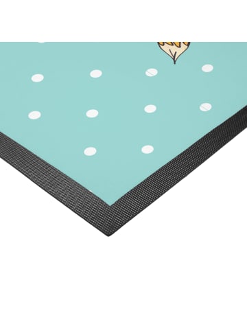 Mr. & Mrs. Panda Schmutzmatte Fuchs Weihnachten ohne Spruch in Türkis Pastell