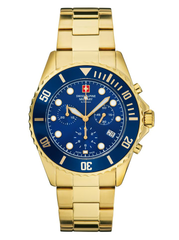 Swiss Alpine Military by Grovana Analoguhr für Herren in gold