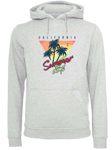 F4NT4STIC Hoodie California Palmen Retro in grau meliert