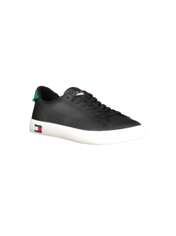 Tommy Hilfiger Schwarze Leder-Sneaker