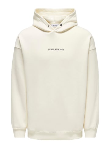 Only&Sons Hoodie langarm locker geschnitten Kapuzenpullover in Gelb
