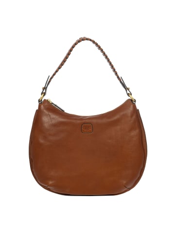 BRIC`s Volterra Schultertasche Leder 39 cm tobacco