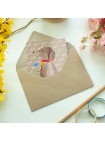 Mr. & Mrs. Panda babykarte Hund Blume ohne Spruch in Hundeglück