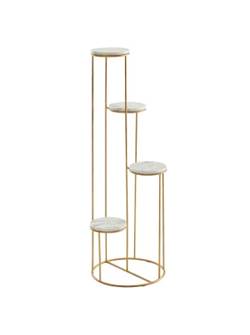 KADIMA DESIGN Blumenständer Pflanzenhalter | Marmor, 36,5x107,5cm, 4 Ablagen
