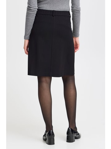 Fransa Webrock FRNOLA SK 2 20614592 a-Linien-Rock mit Bundfalten in schwarz