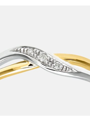 Diamant L'éternel Ring aus 375 Gelbgold mit Diamant