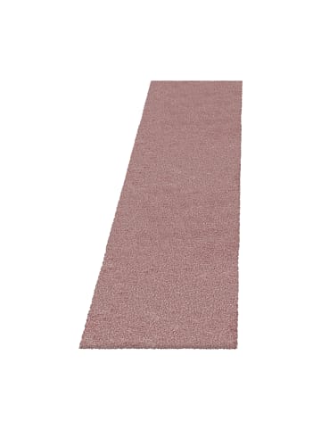 KADIMA DESIGN Teppich Hochflor Shaggy Waschbar Einfarbig SALZACH Strapazierfähig in Rosa