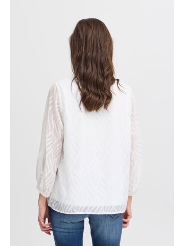 b. young Langarm-Bluse BYFRIKKE Loose fit in Off White