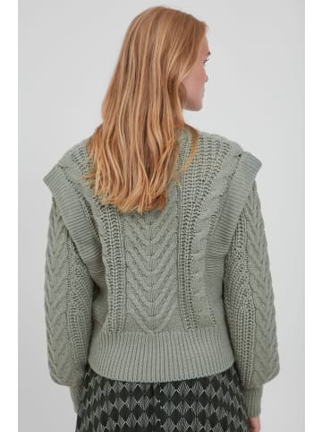 b.young Strickpullover BYOTINKA CABLE JUMPER - 20810219  Strickpullover mit Strukturmuster in Grün
