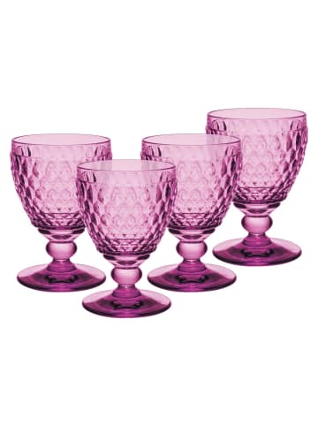 Villeroy & Boch 4er Set Weißweingläser Boston Coloured in – 230 ml in Berry