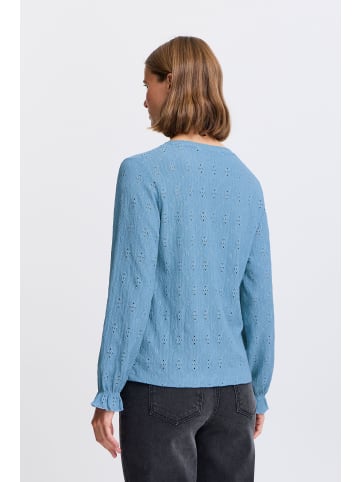 b.young Langarmbluse BYSILVA ONECK BLOUSE - 20817242 modische Langarmbluse in Blau