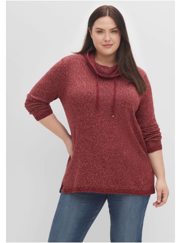 sheego Pullover in weinrot