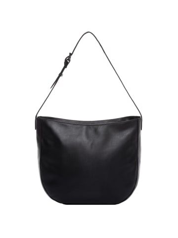FEYNSINN Leder-Schultertasche echt Leder Umhängetasche groß schwarz NURI in schwarz