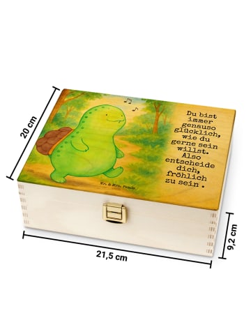 Mr. & Mrs. Panda Teedose Schildkröte Pfeifen Design mit Spruch in Weiß