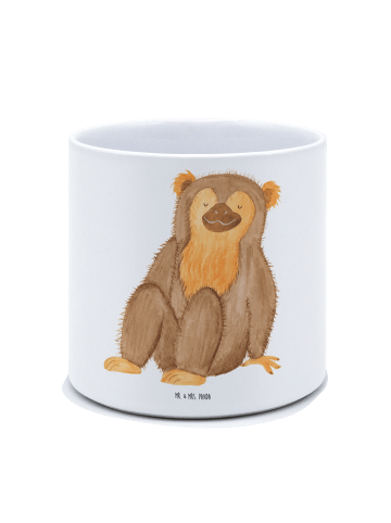 Mr. & Mrs. Panda Übertopf Affe ohne Spruch in Weiß