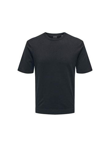 Only&Sons Rundhals T-Shirt für Herren in schwarz