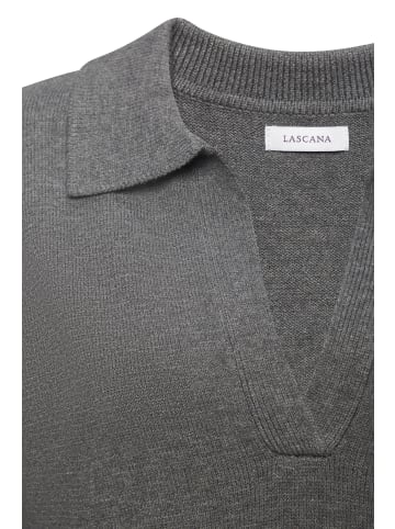 LASCANA Poloshirt in dunkelgrau