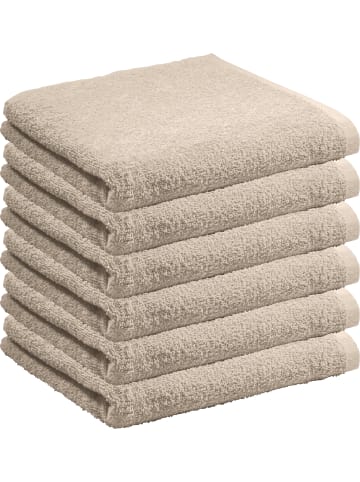 REDBEST Frottier, Leichtfrottier Handtuch 6er-Pack Oceanside in beige