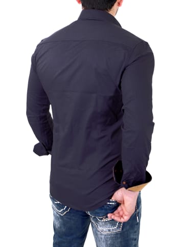RESLAD Hemd Two-Tone in anthrazit