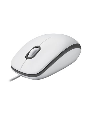 Logitech Logitech kabeglgebundene Maus M100 - Plug und Play USB-Maus in Weiß