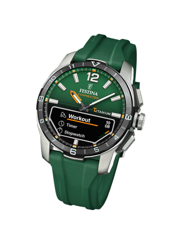 Festina Multifunktion-Armbanduhr Festina Connected grün groß (ca. 44mm)