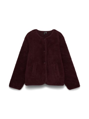 Vero Moda Teddyfell Jacke in Winetasting