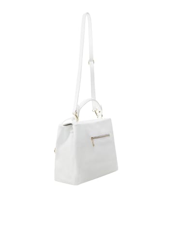 usha BLACK LABEL Henkeltasche Aus Leder in Weiss