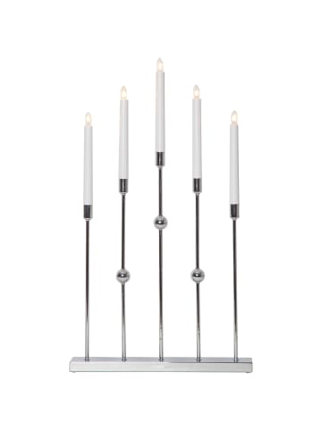 STAR Trading Kerzenleuchter ,Gustavo, 5-flammig, chrom
