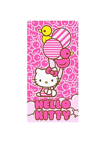 Hello Kitty Strand-/Badetuch Hello Kitty - (L) 140 cm x (B) 70 cm in Pink