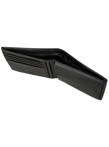 Braun Büffel Geldbörse Hannes Coin Wallet 4+4Cs in Schwarz